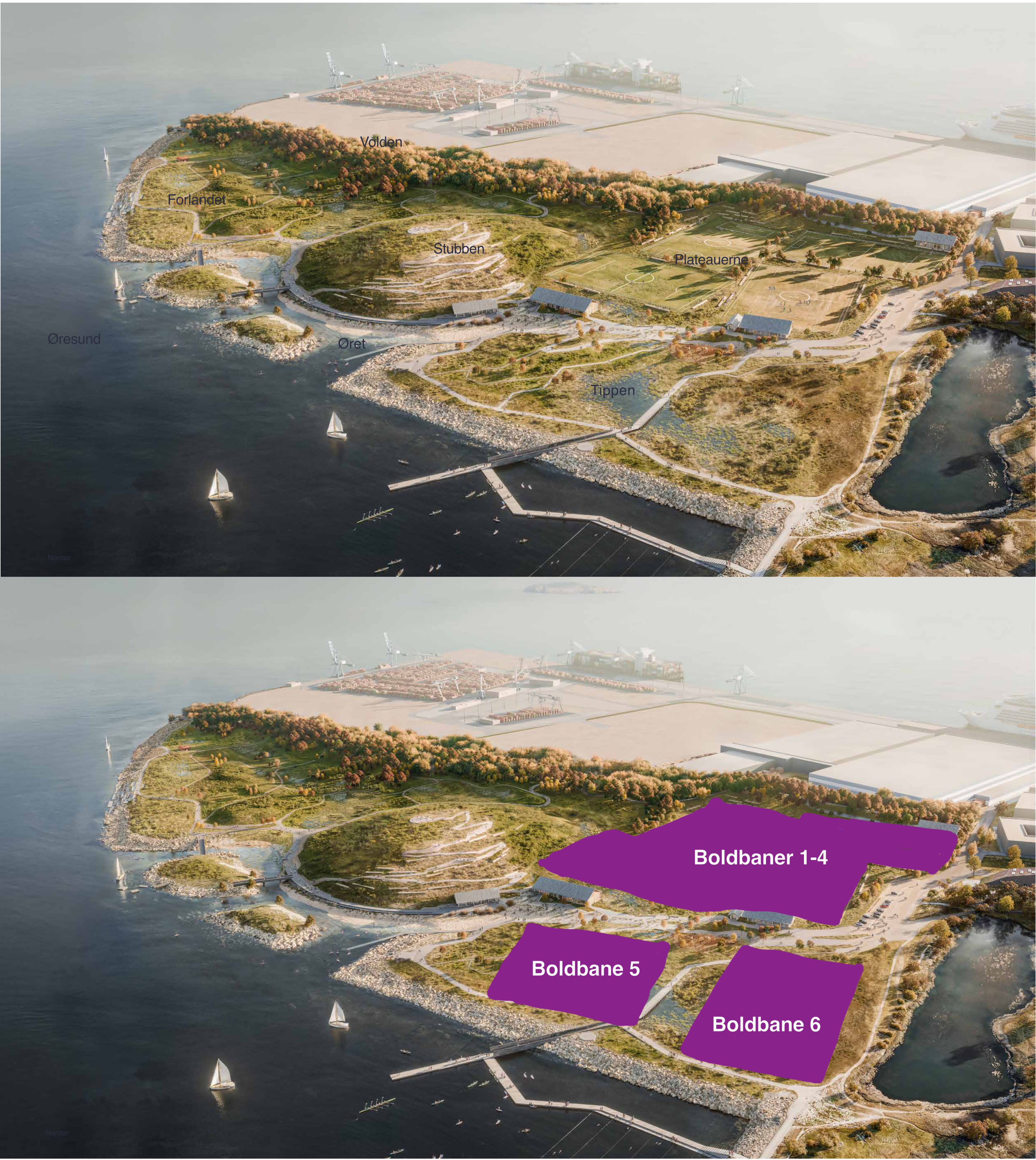 DN kommenterer forslag til ny park i Nordhavn